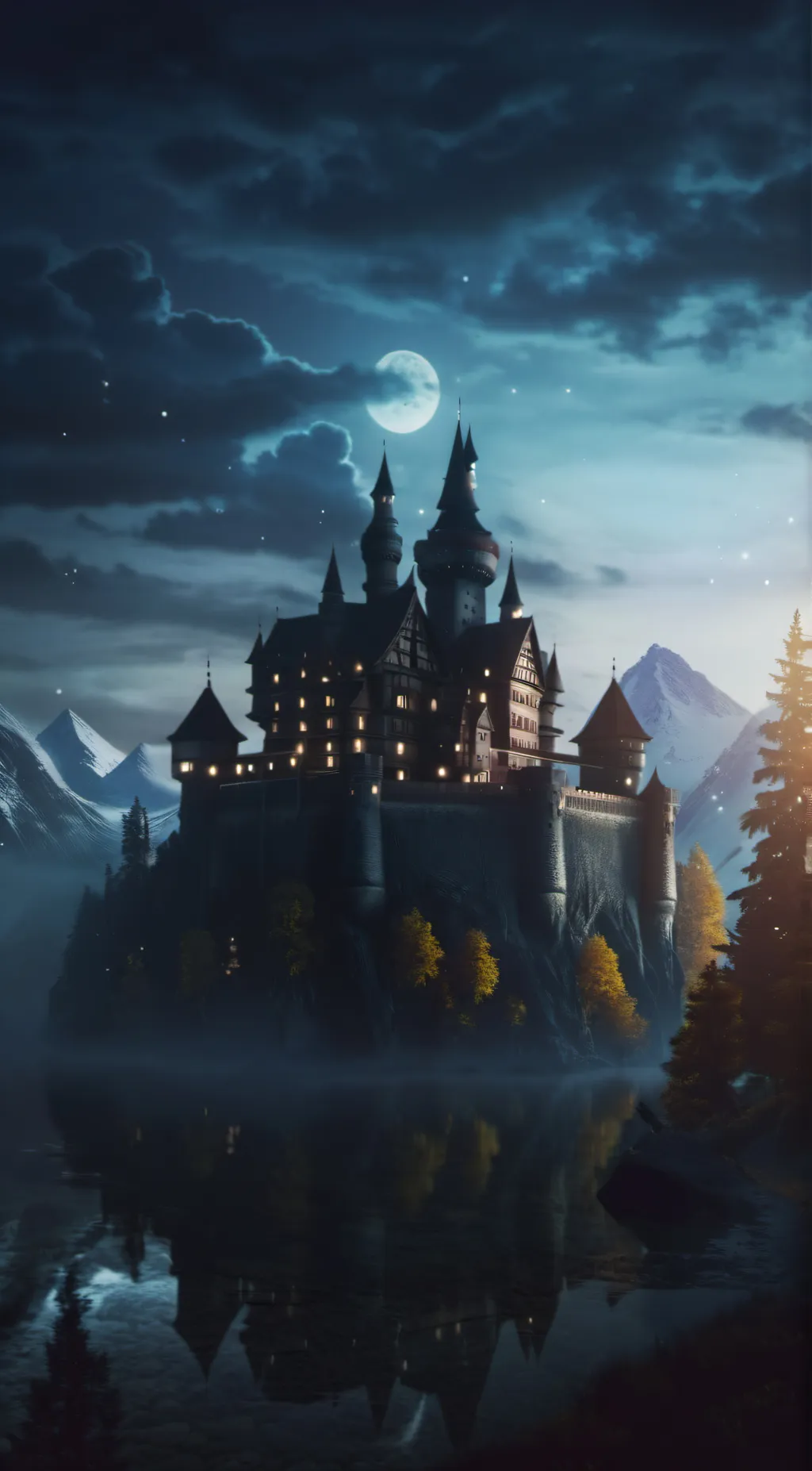 ai character: Hogwarts war background
