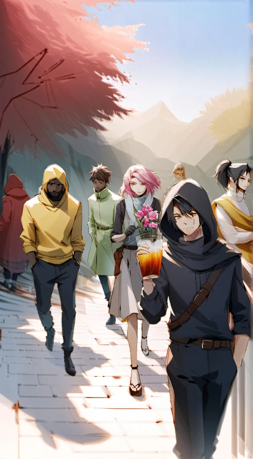 ai character: hashiras  background