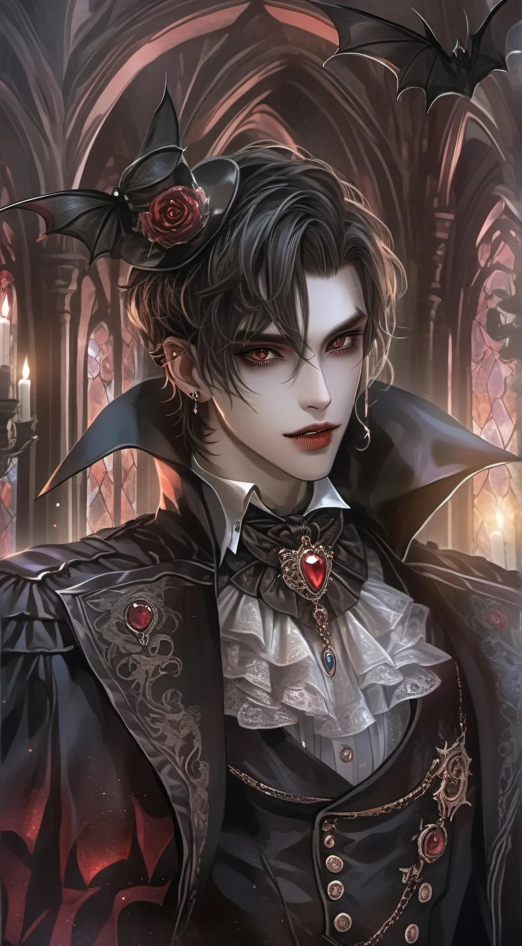 ai character: vampire  background