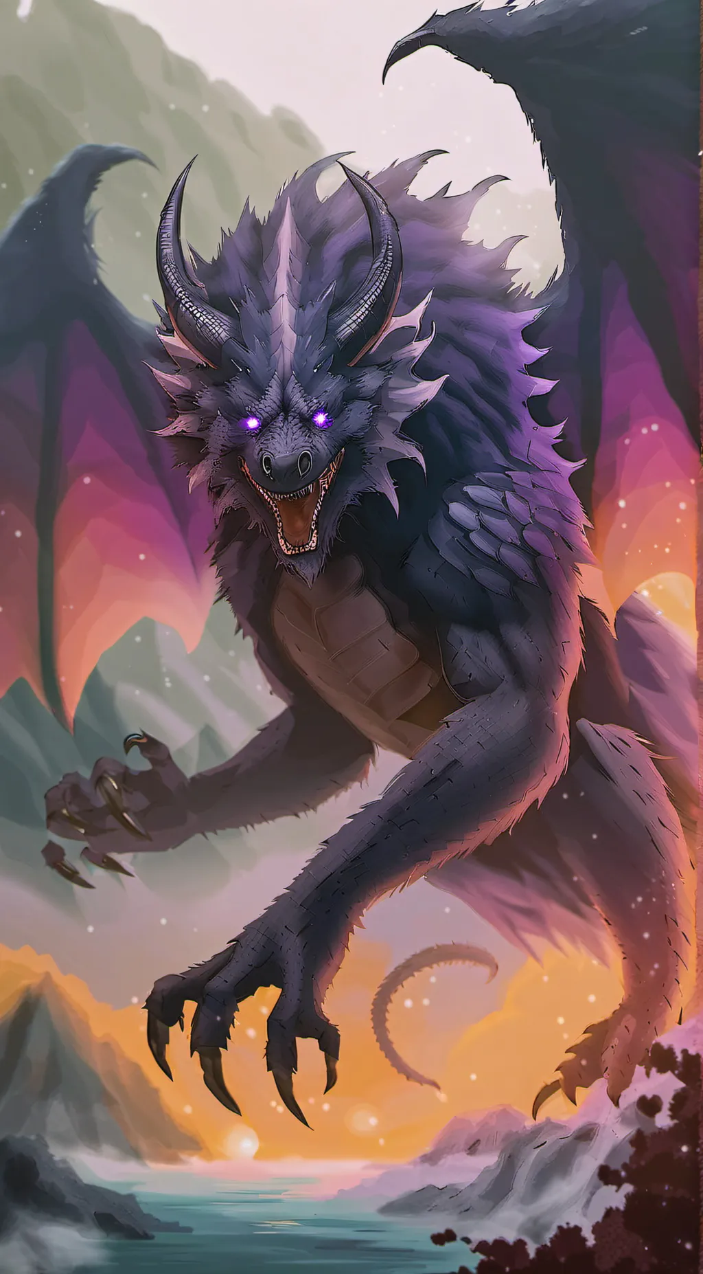 ai character: Nergigante  background