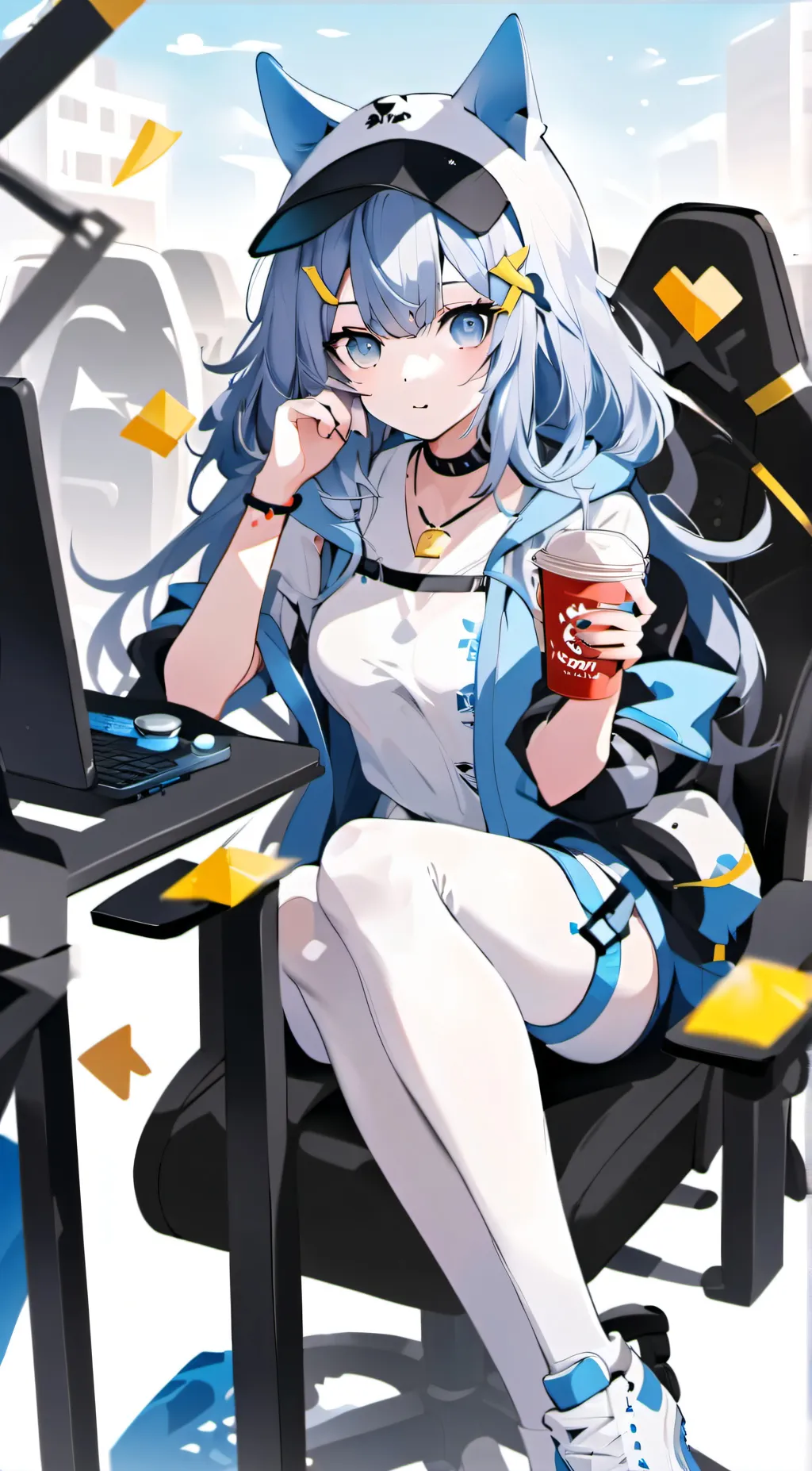 ai character: Adeline🧋 background