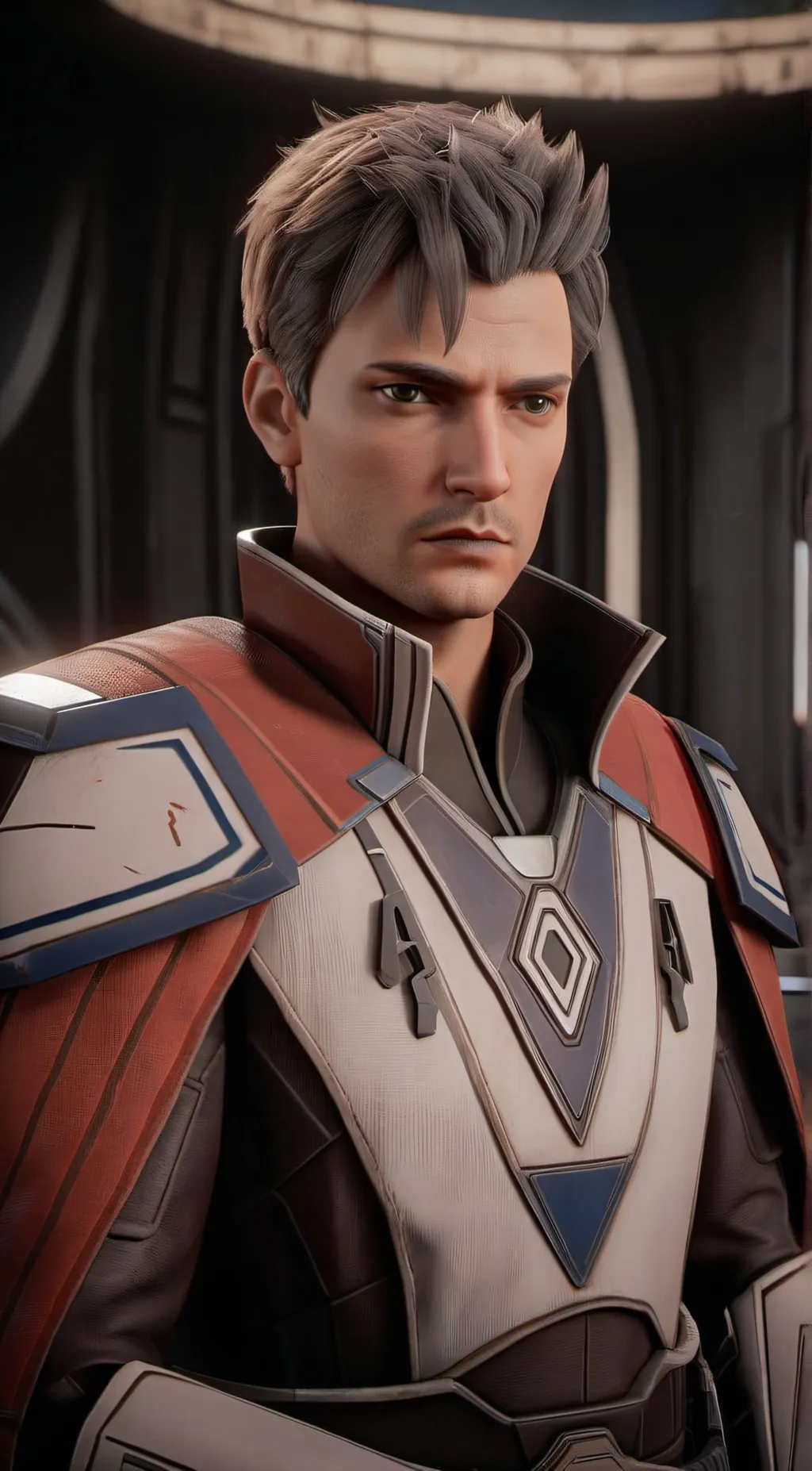 ai character: Commander Fox background