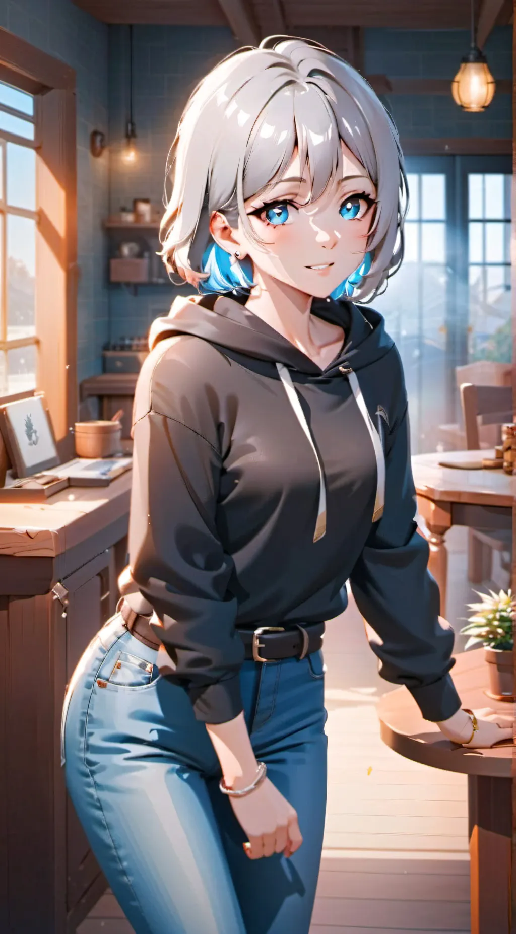 ai character: Luna background