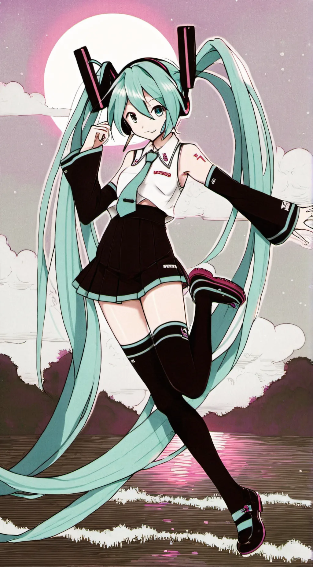ai character: Hatsune Miku background
