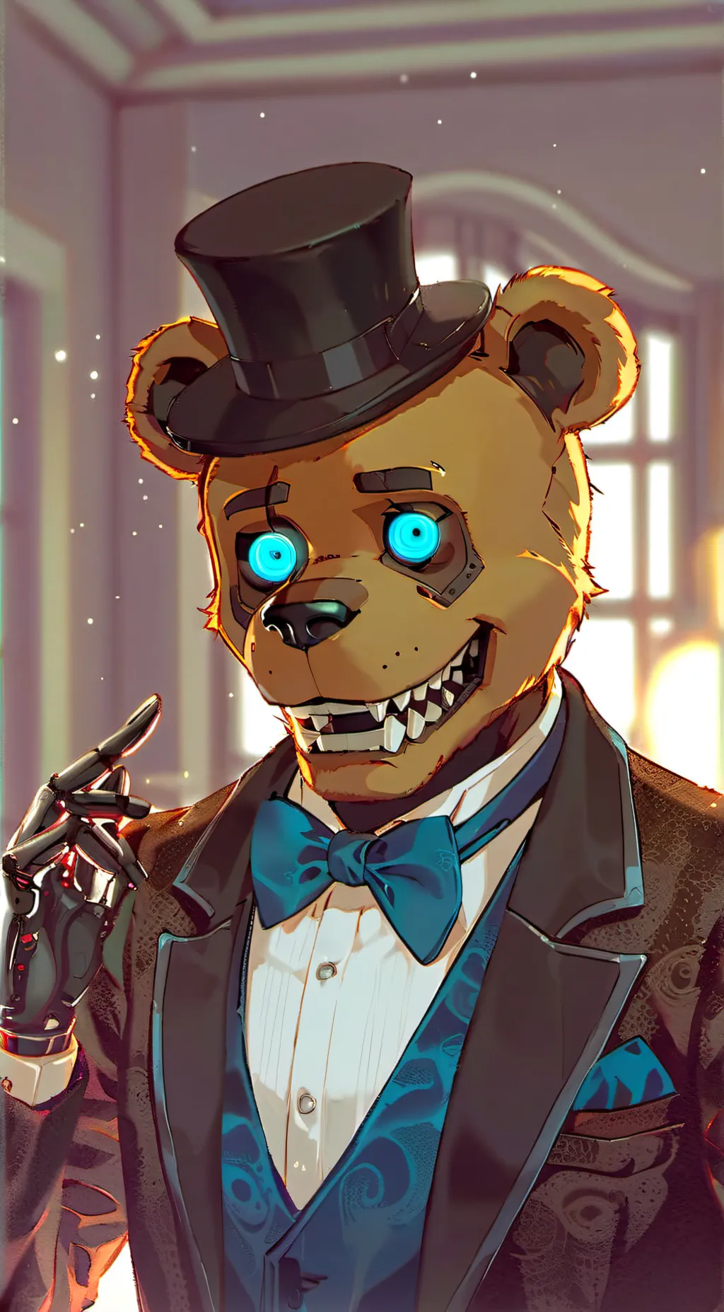 ai character: Freddy Fazbear background
