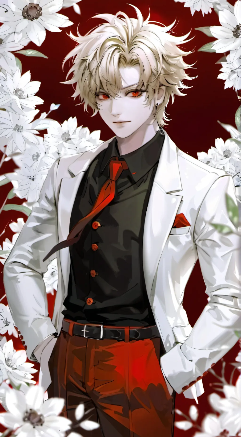 ai character: Katsuki bakugo  background