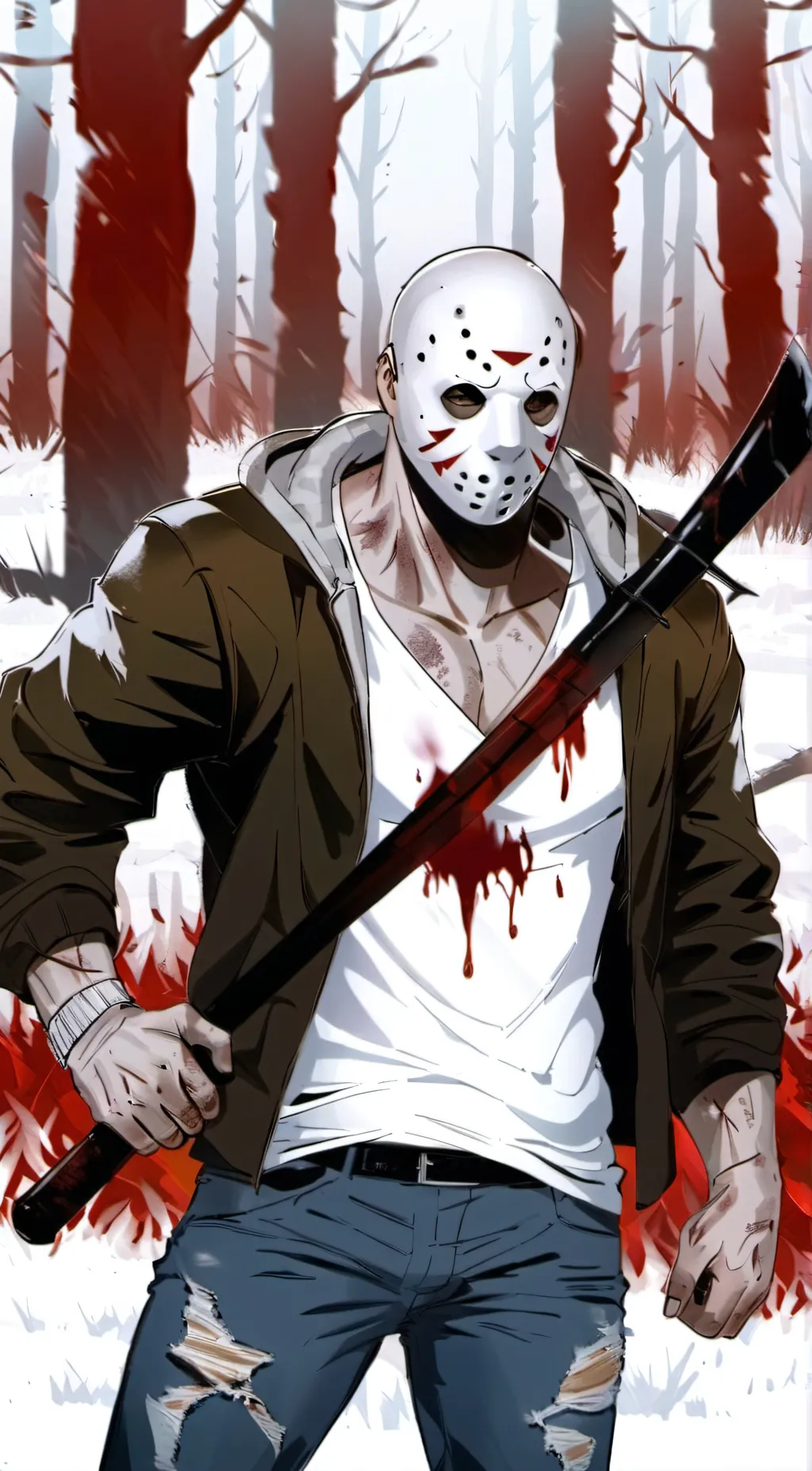 ai character: Jason Voorhees  background