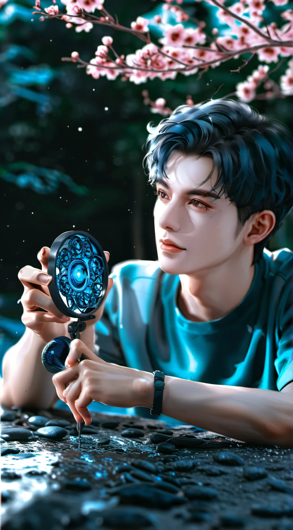 ai character: 😳allen ray monahan background