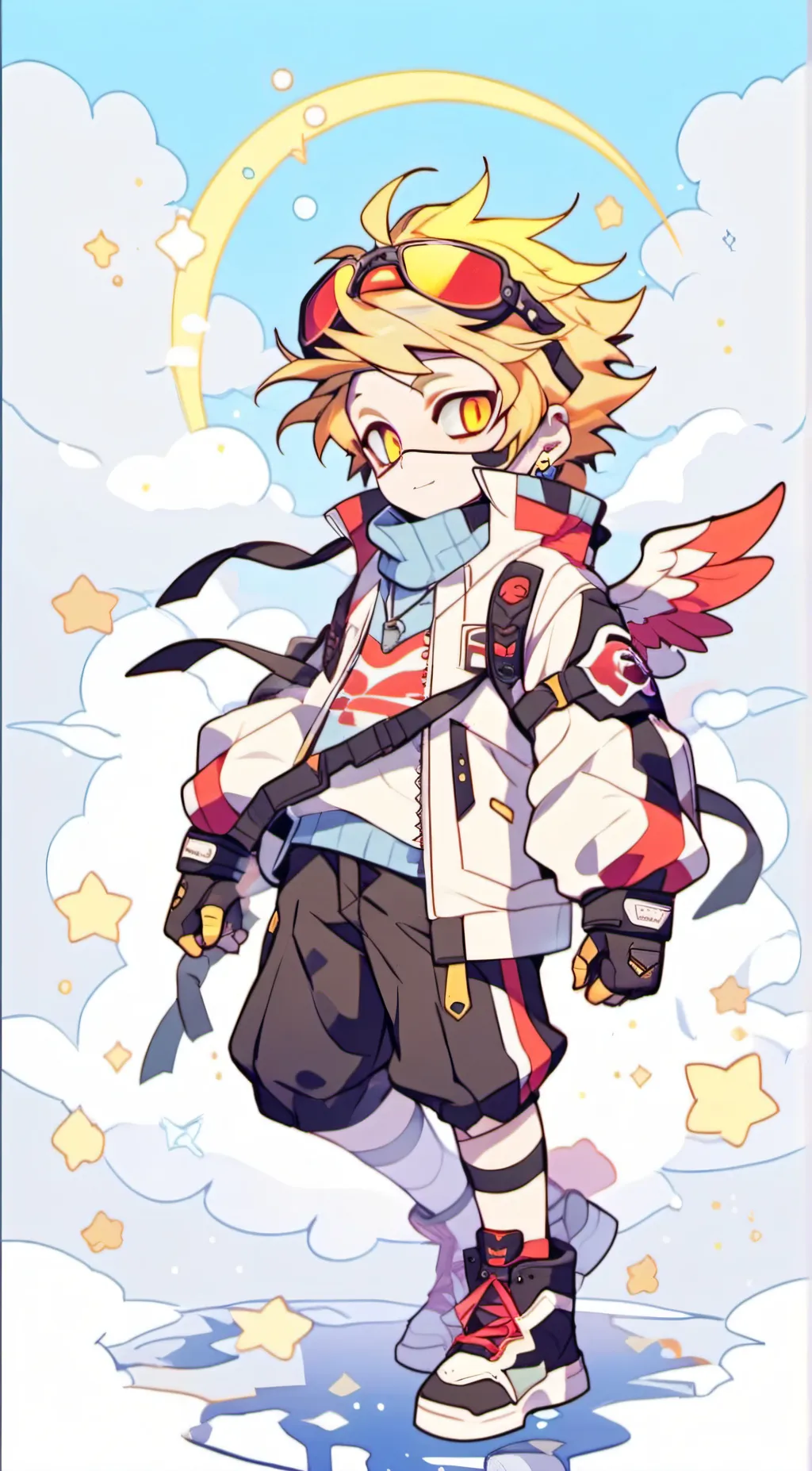 ai character: pro hero hawks💅 background
