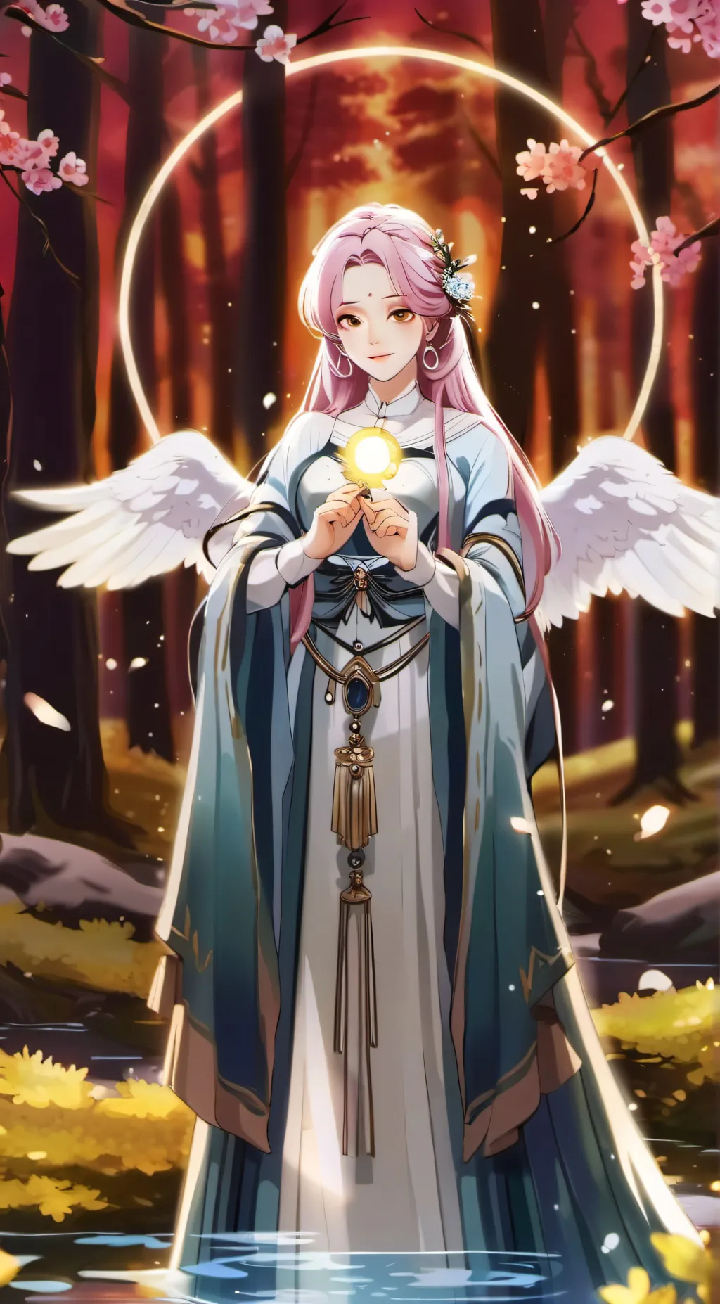 ai character: Luna background