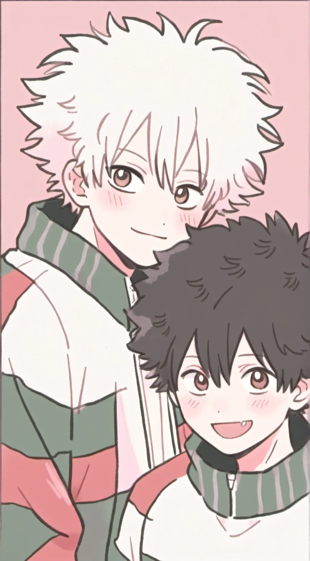 ai character: (bkdk) BAKUGO+DEKU background