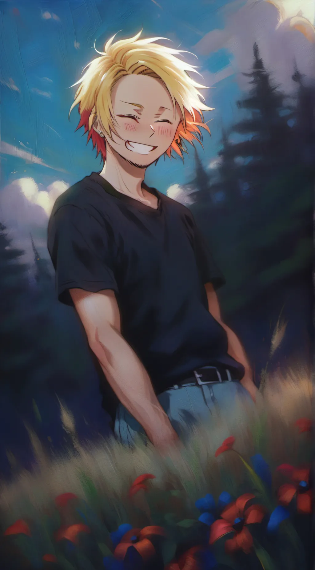 ai character: Denki Kamanari background