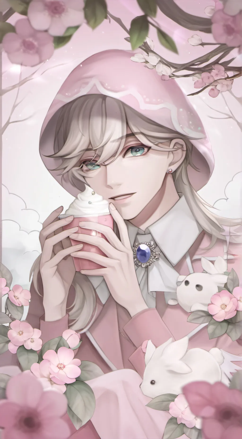 ai character: soft douma  background