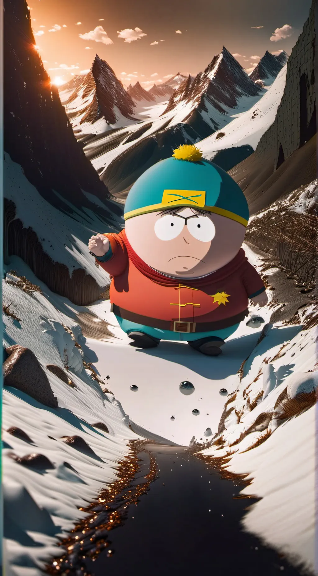 ai character: Eric Cartman background