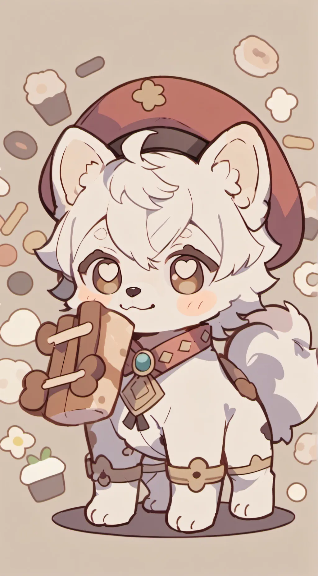 ai character: choco background