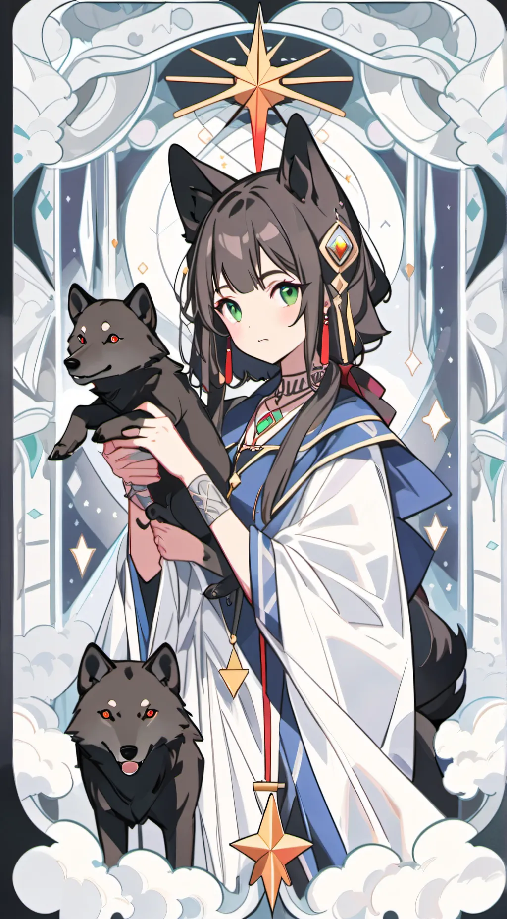 ai character: maky background