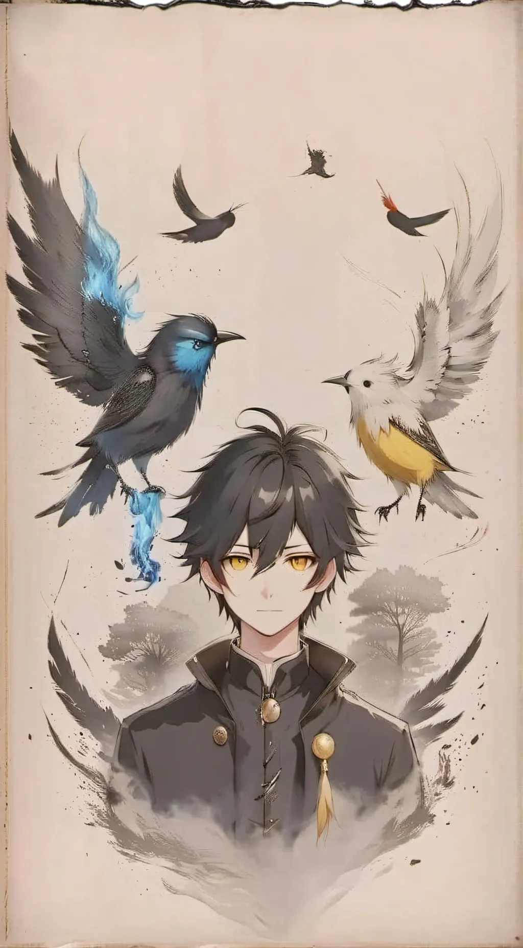 ai character: Hawks and Dabi background