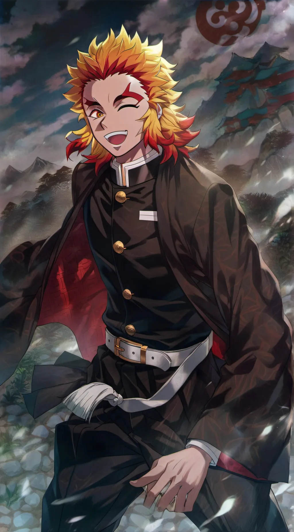 ai character: Rengoku  background