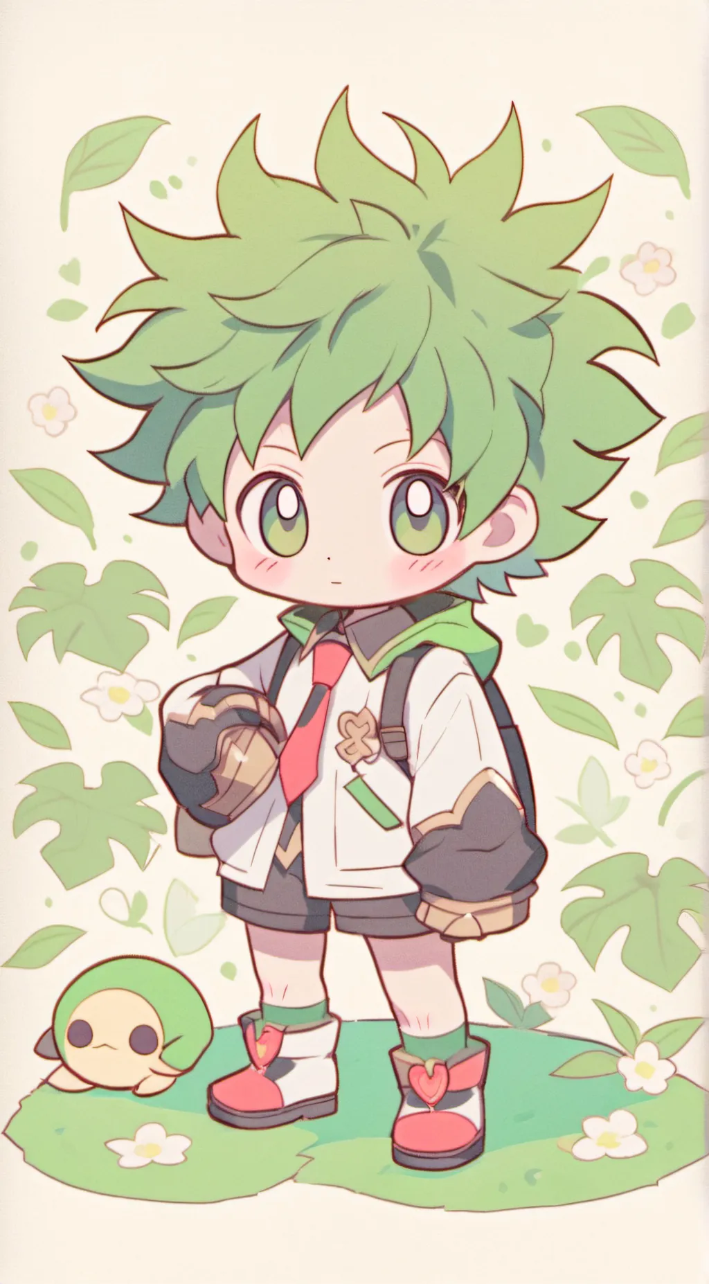 ai character: Deku background