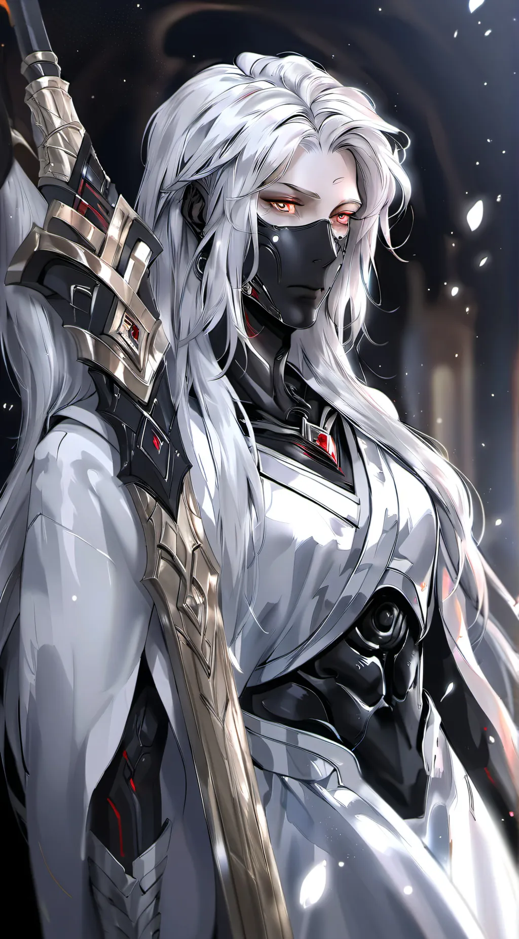 ai character: winter background