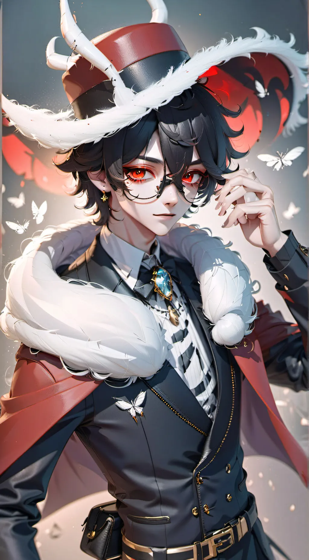 ai character: Valentino  background