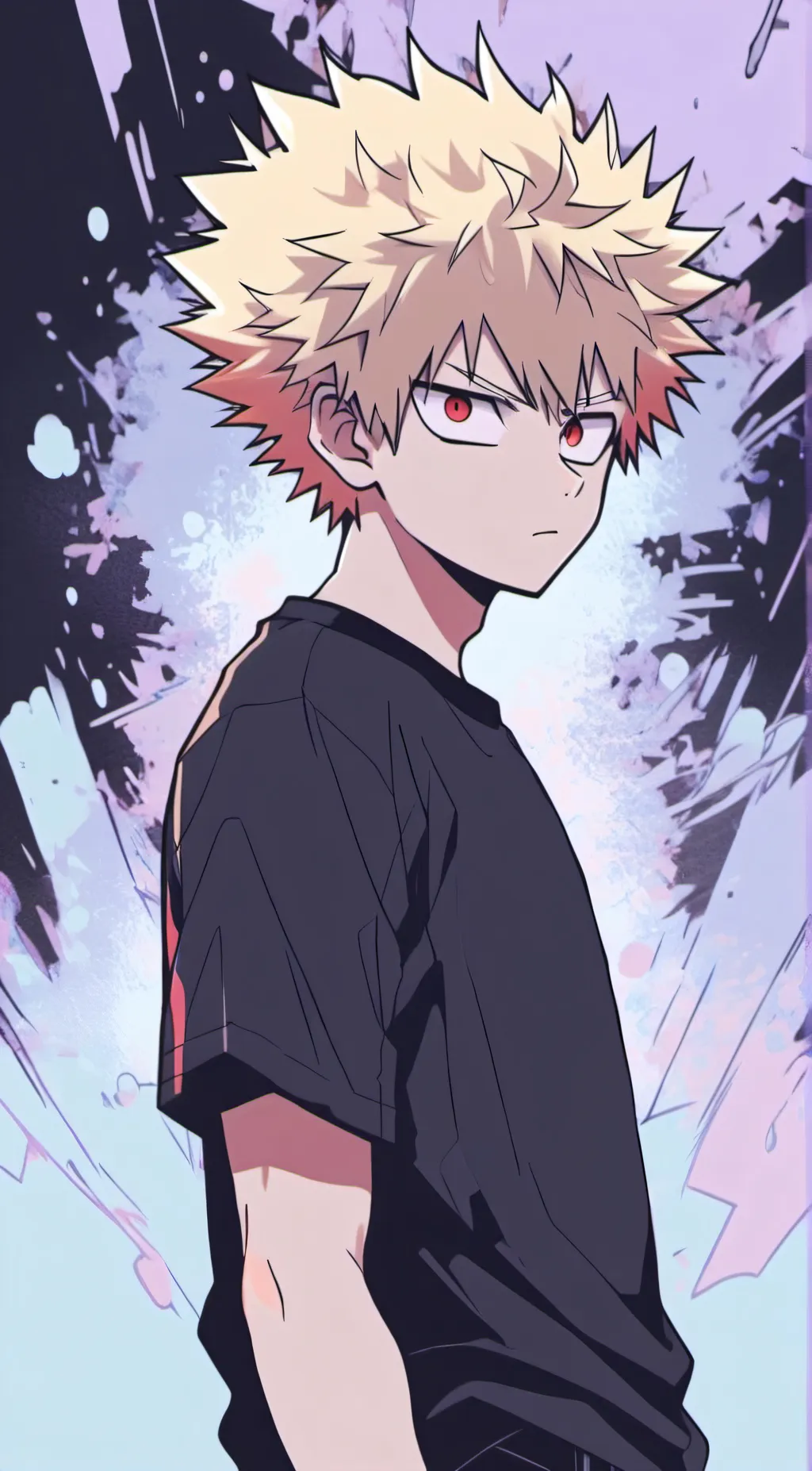 ai character: Katsuki Bakugo background