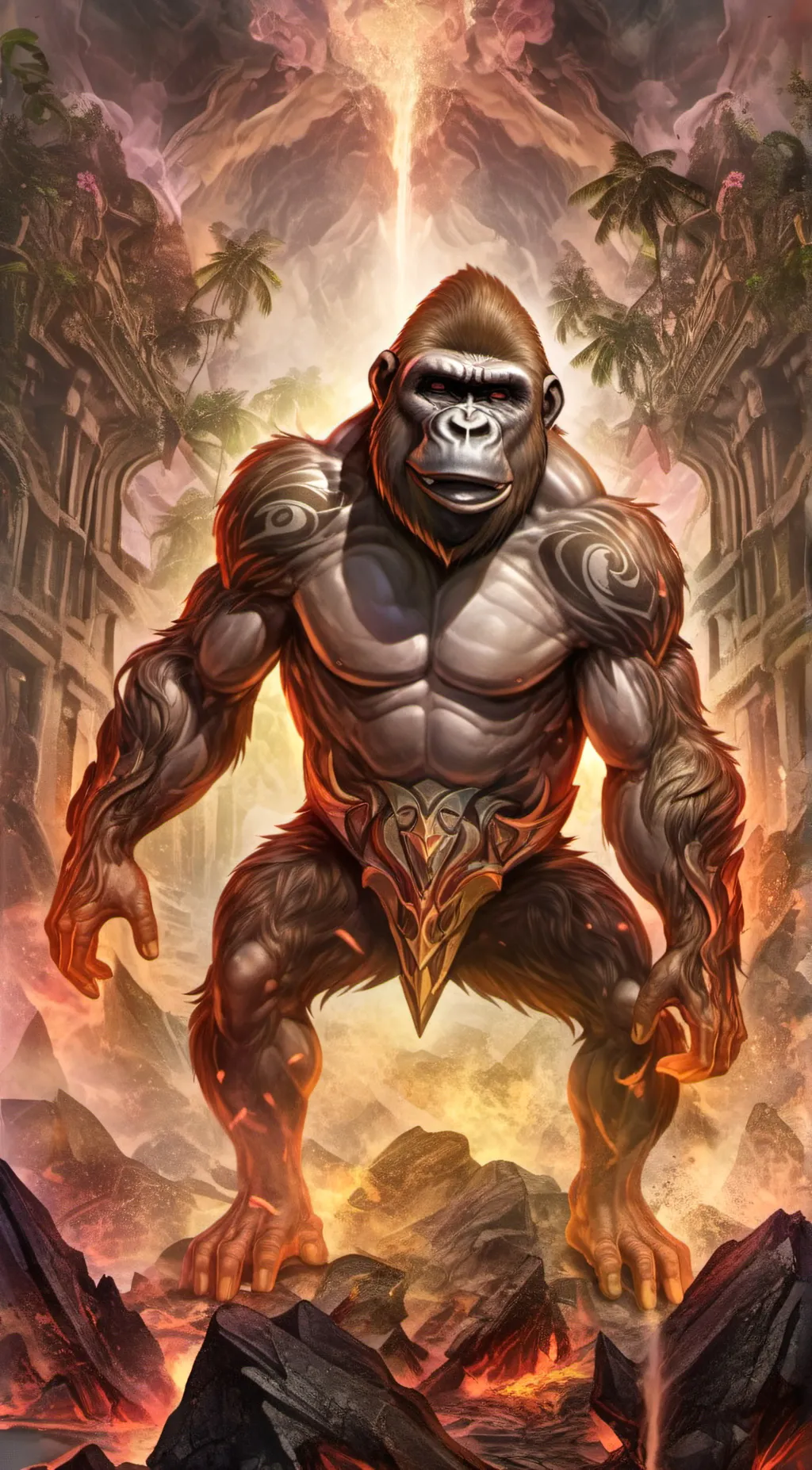 ai character: gorilla tag background