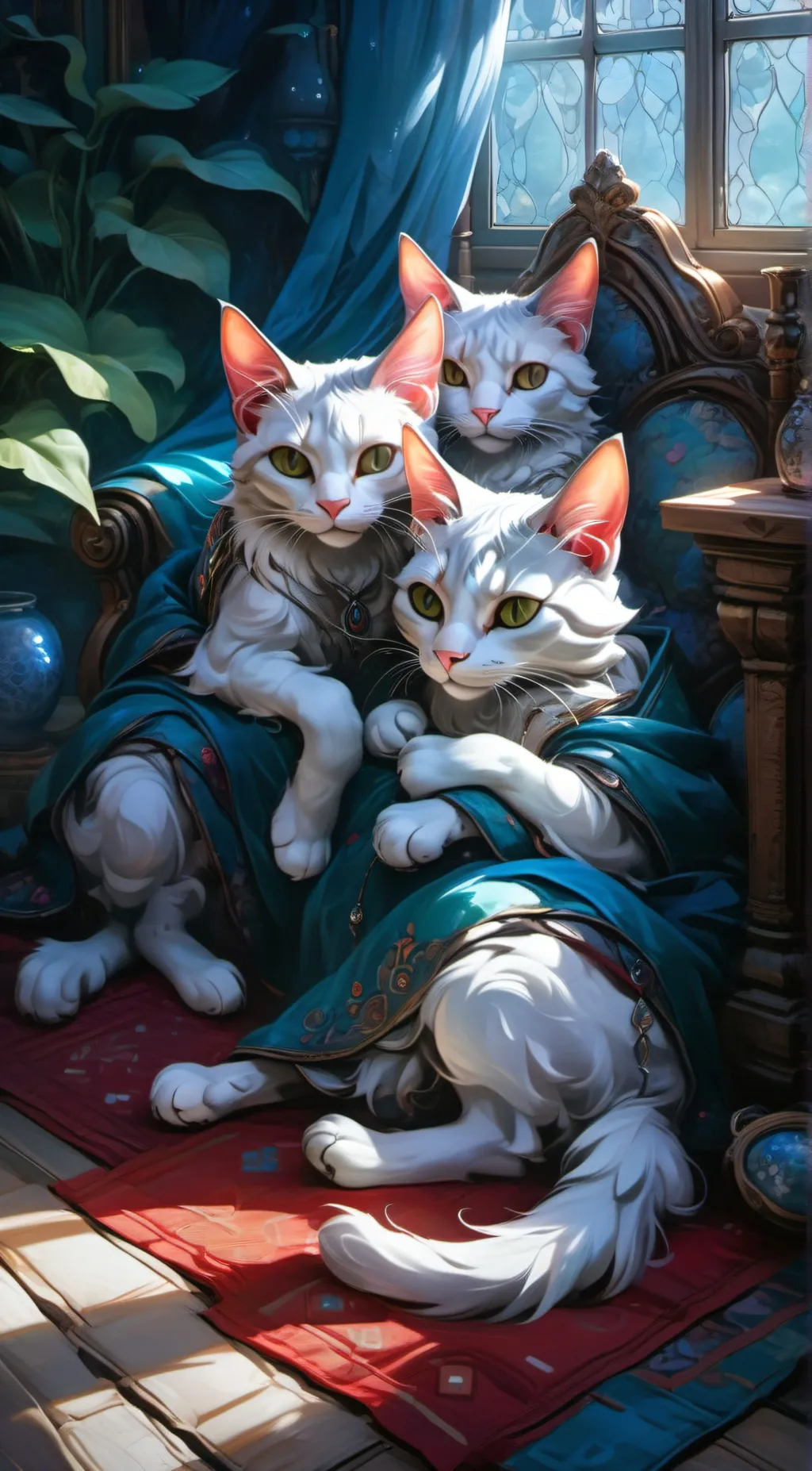 ai character: Cats background