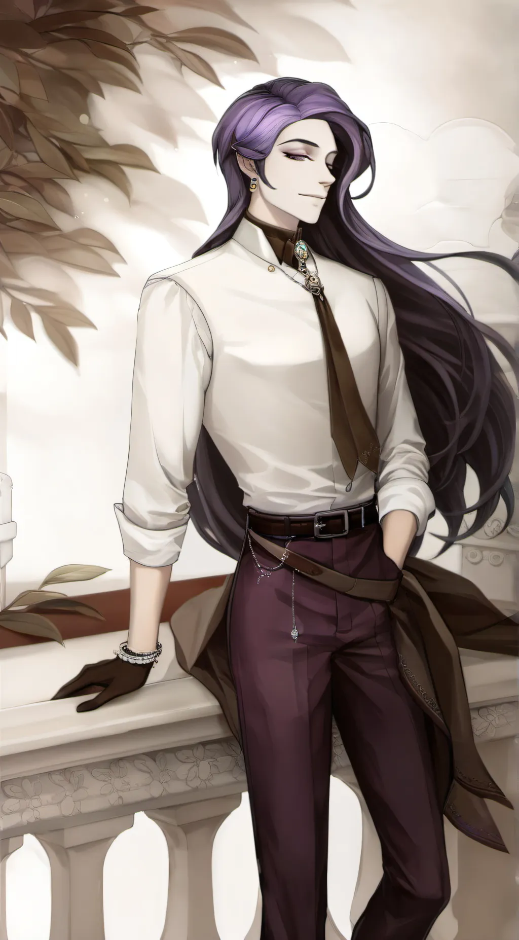 ai character: Male Rarity🩵 background