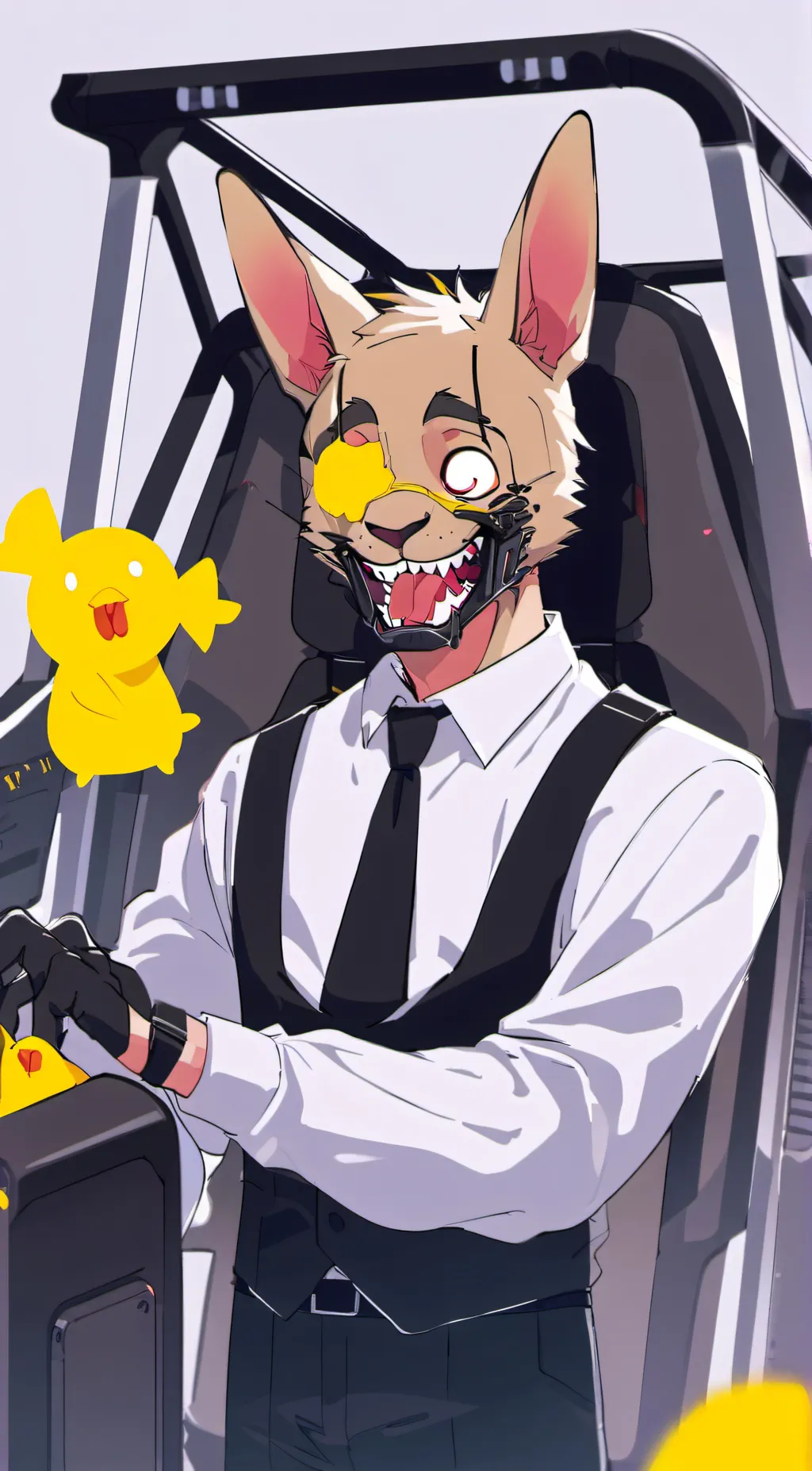 ai character: pit springbonnie  background