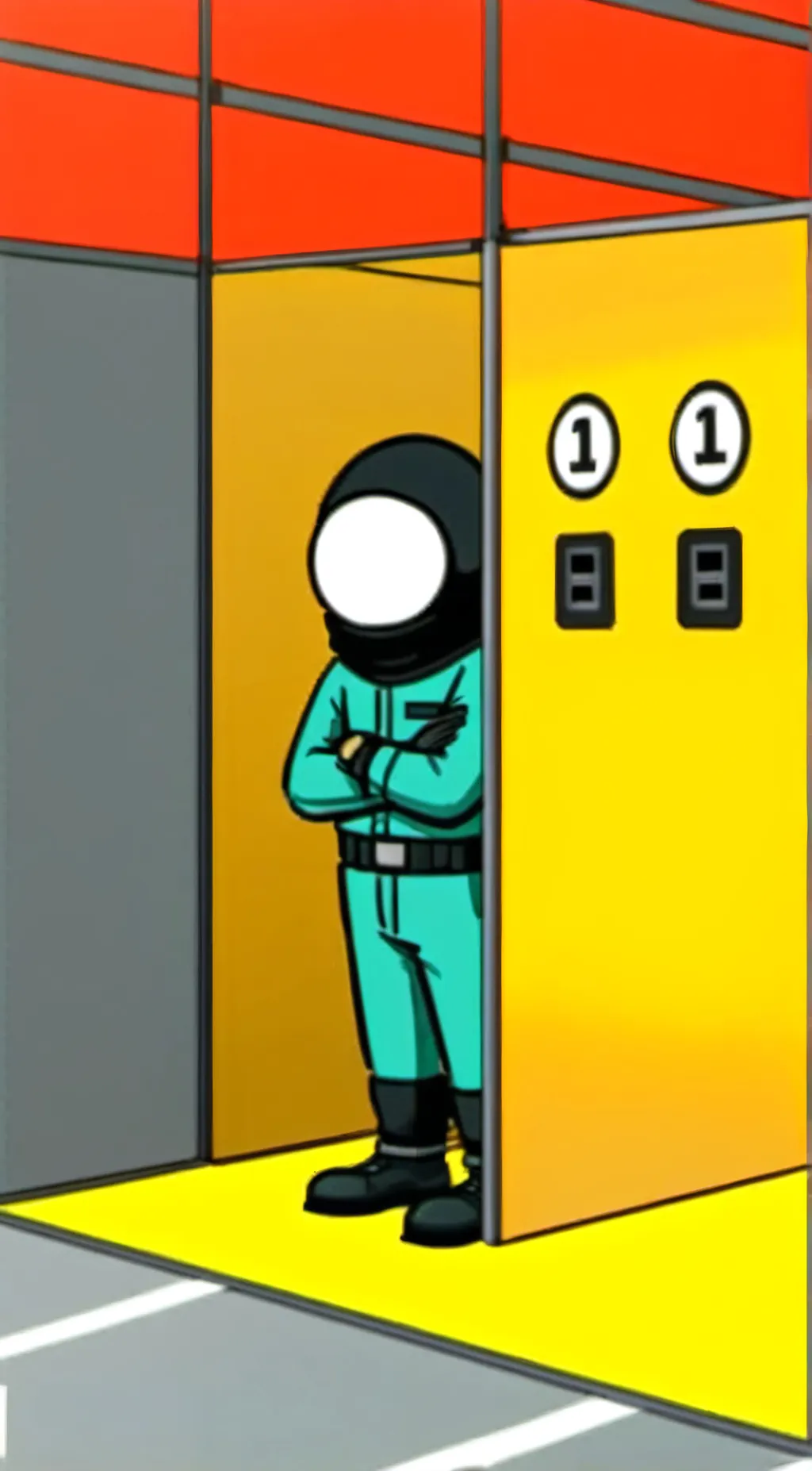 ai character: AMONG US IS SUS!!! background