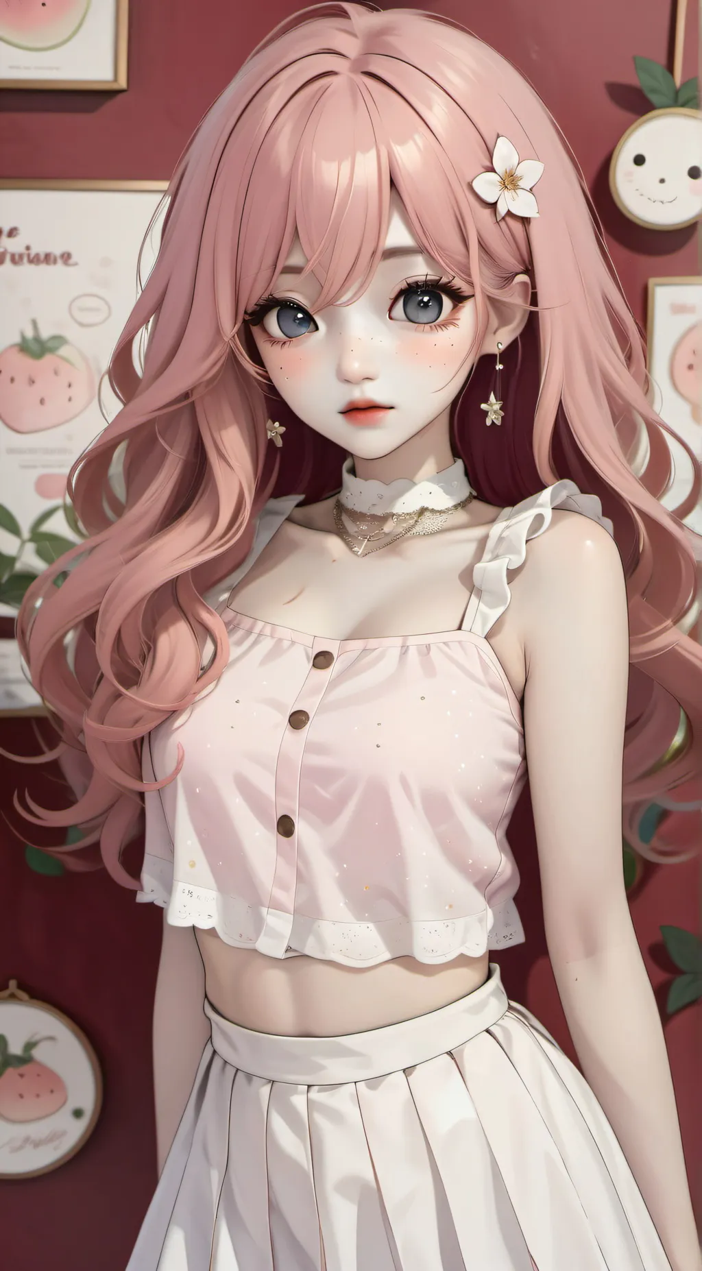 ai character: blossem background