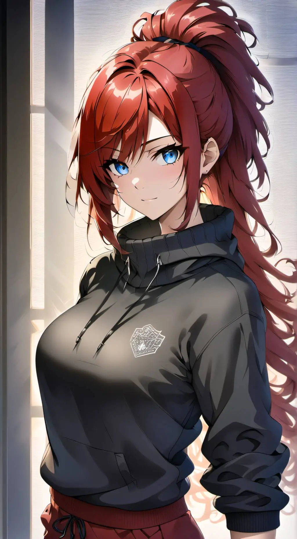 ai character: Scarlet background