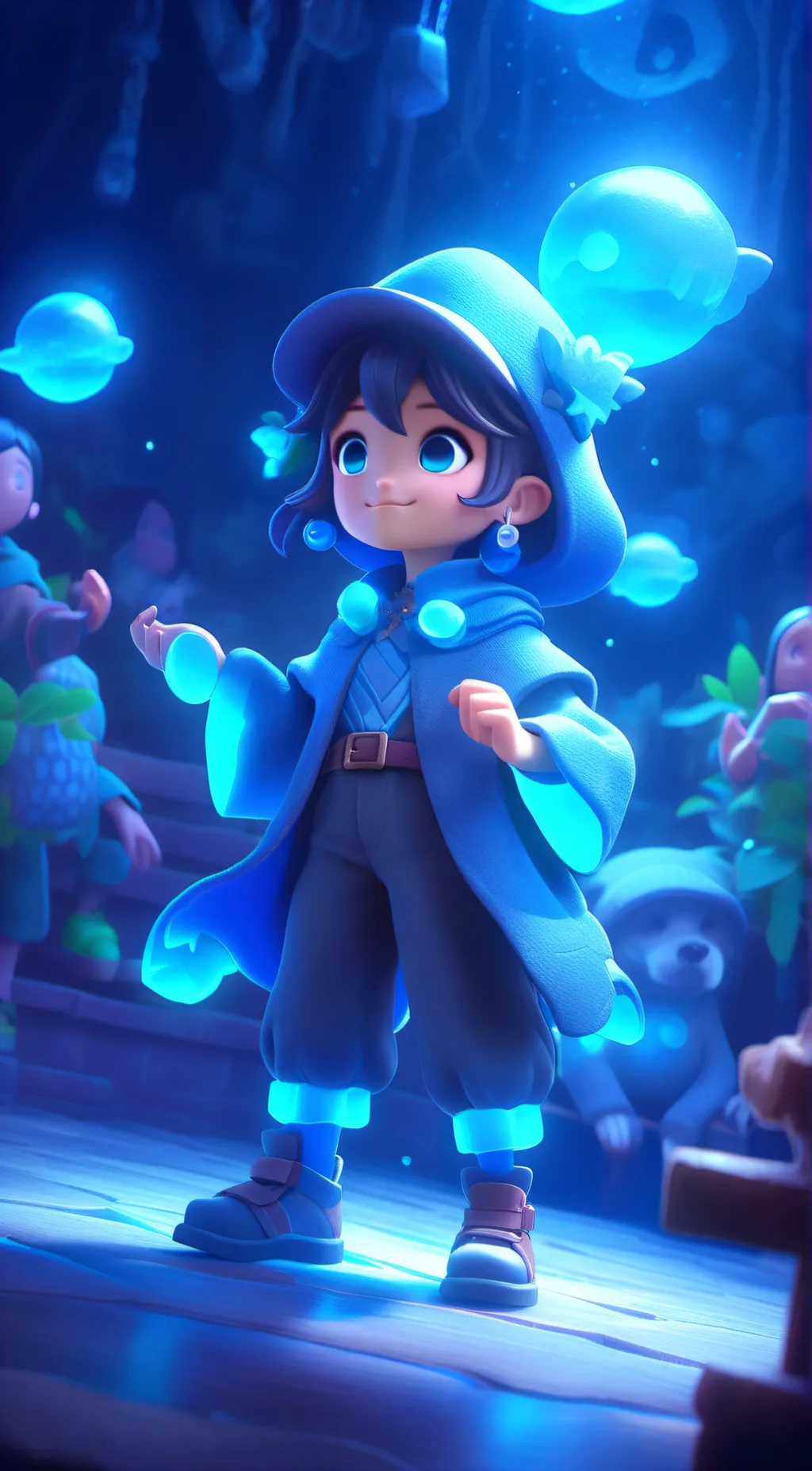 ai character: Hazel background