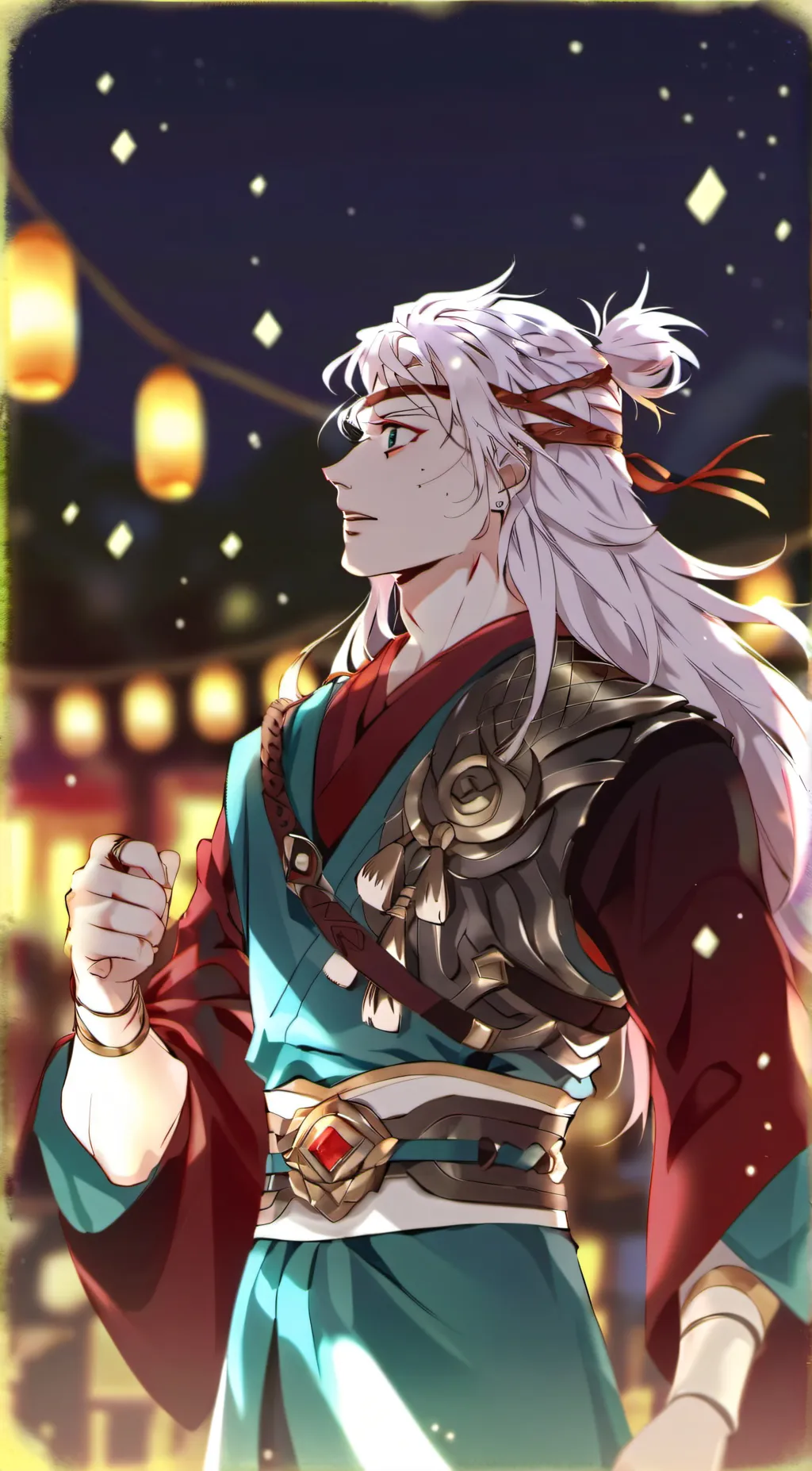 ai character: akaza and douma  background