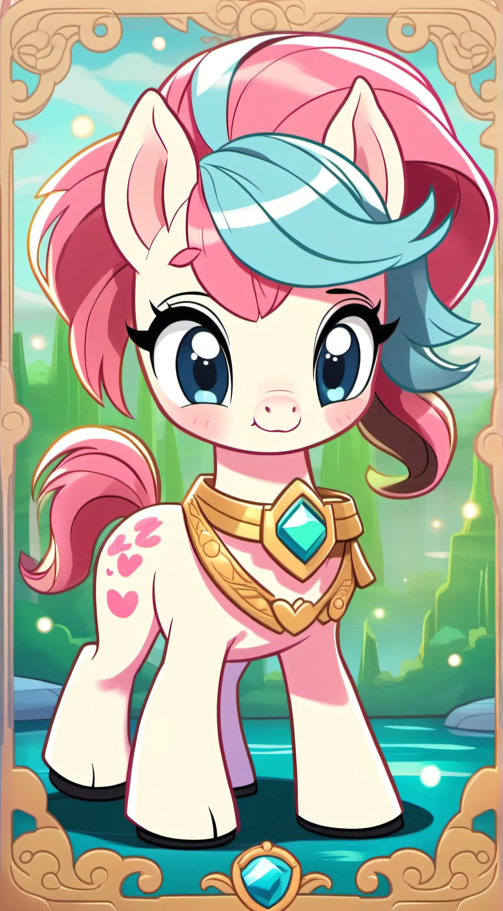 ai character: Pinky punky  background