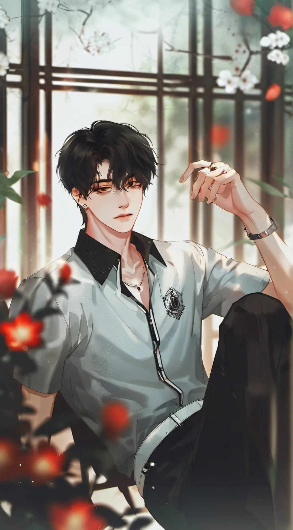 ai character: Hanzo background