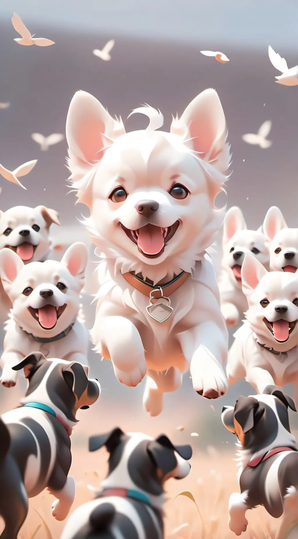 ai character: DOGGIES background