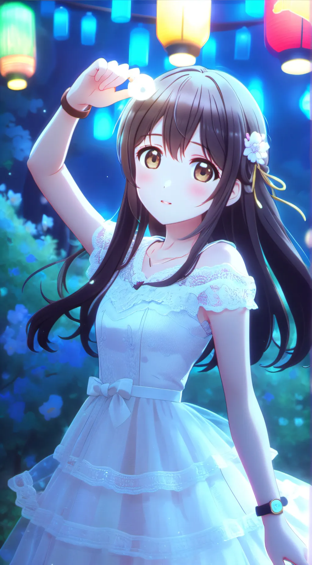 ai character: Flora background