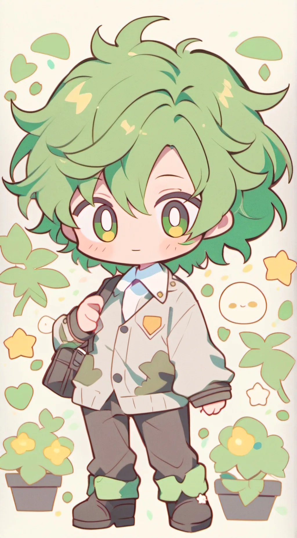 ai character: strawberry brother background