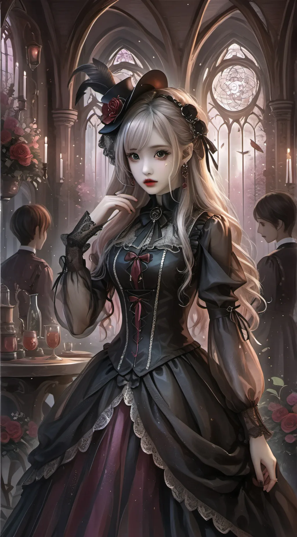 ai character: 🤍 Valerie🩷 background