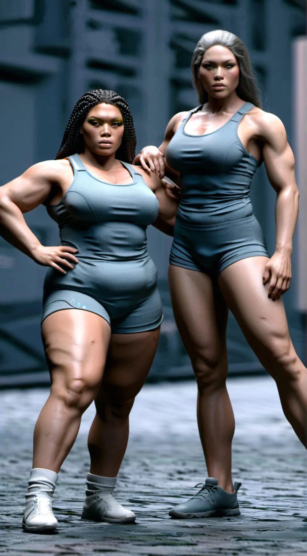 ai character: Kaylee and Carly  background