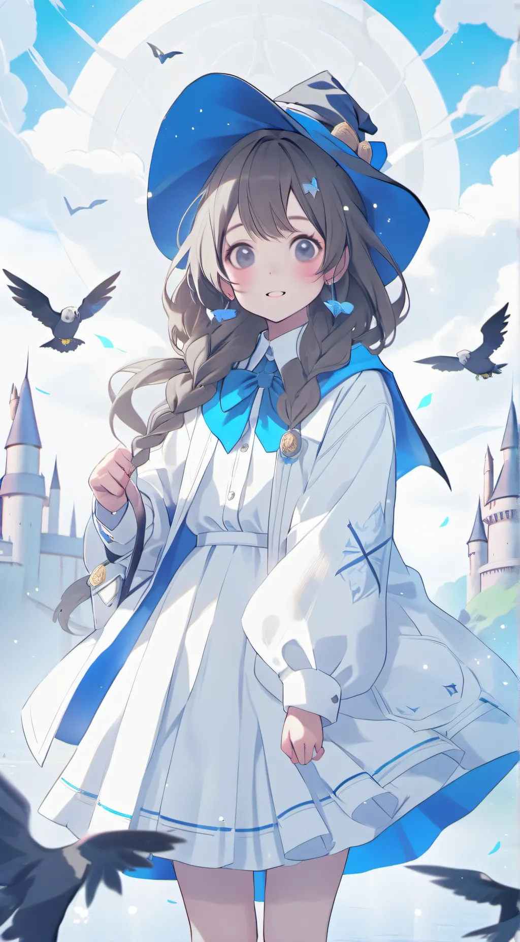 ai character: Hogwarts  background