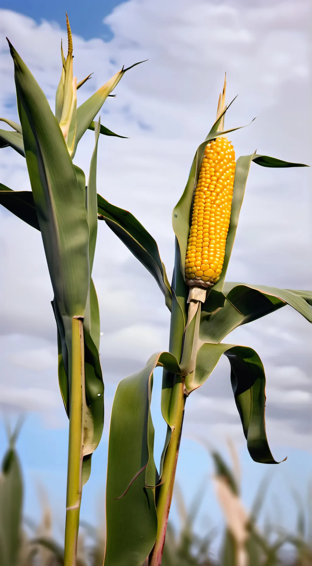 ai character: corn  background