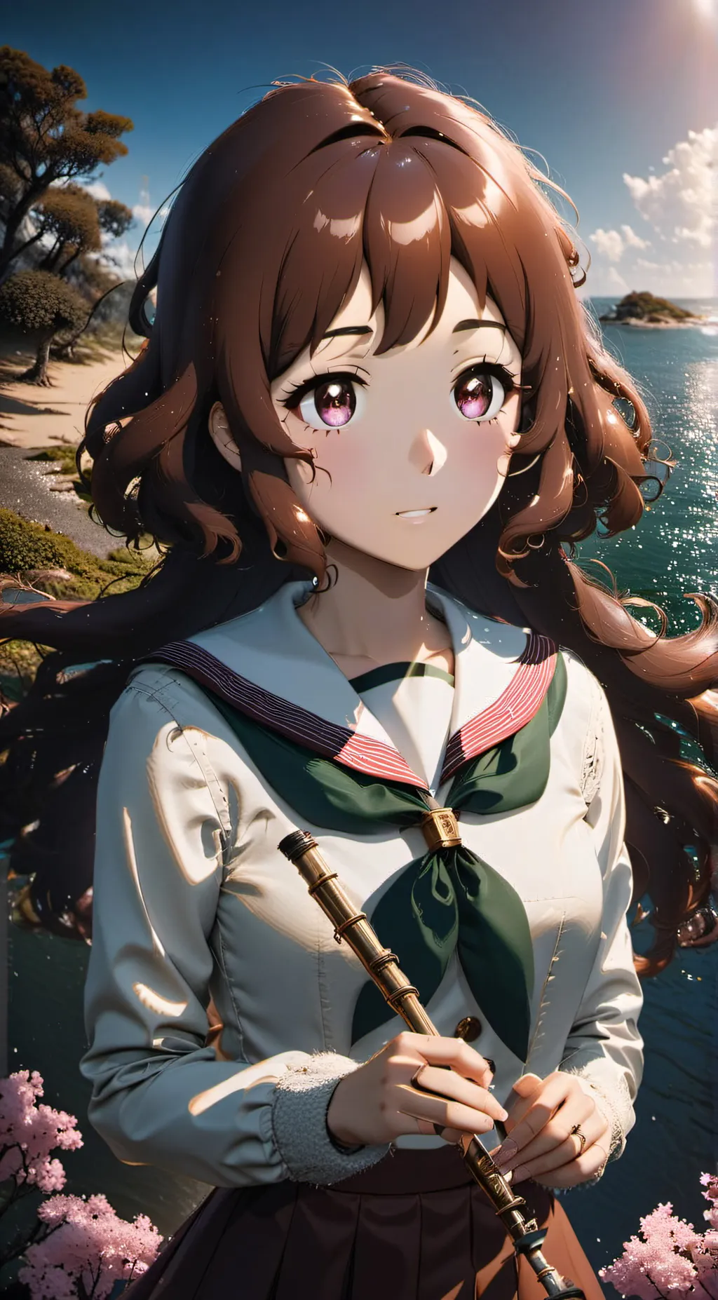 ai character: Kotoko Himegami  background