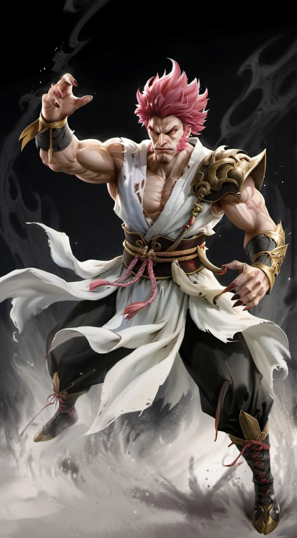 ai character: Oni gorilla background