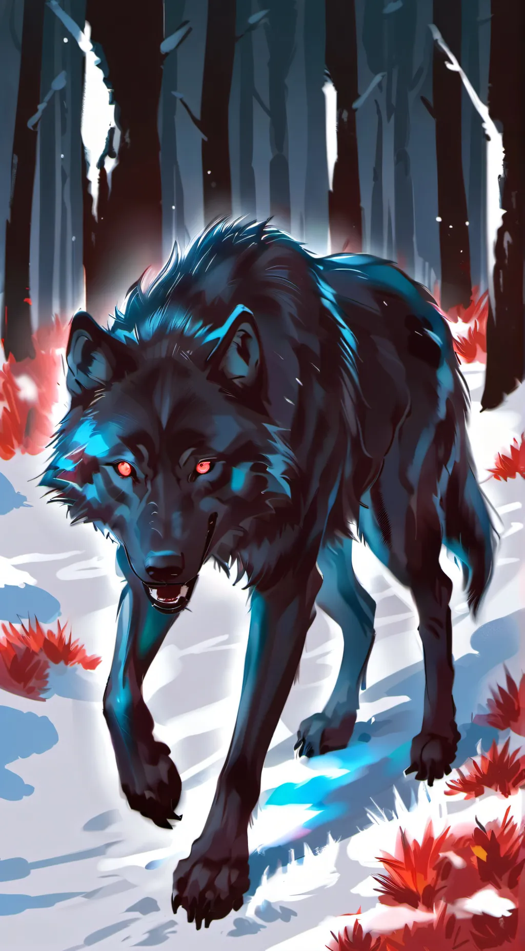ai character: wolf background