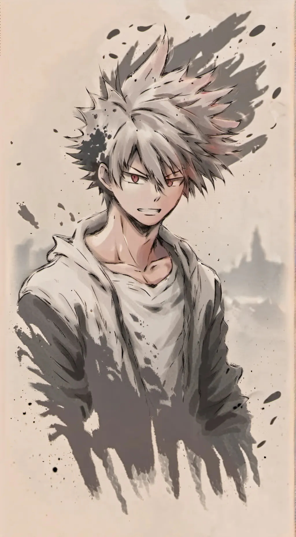 ai character: bakugo background