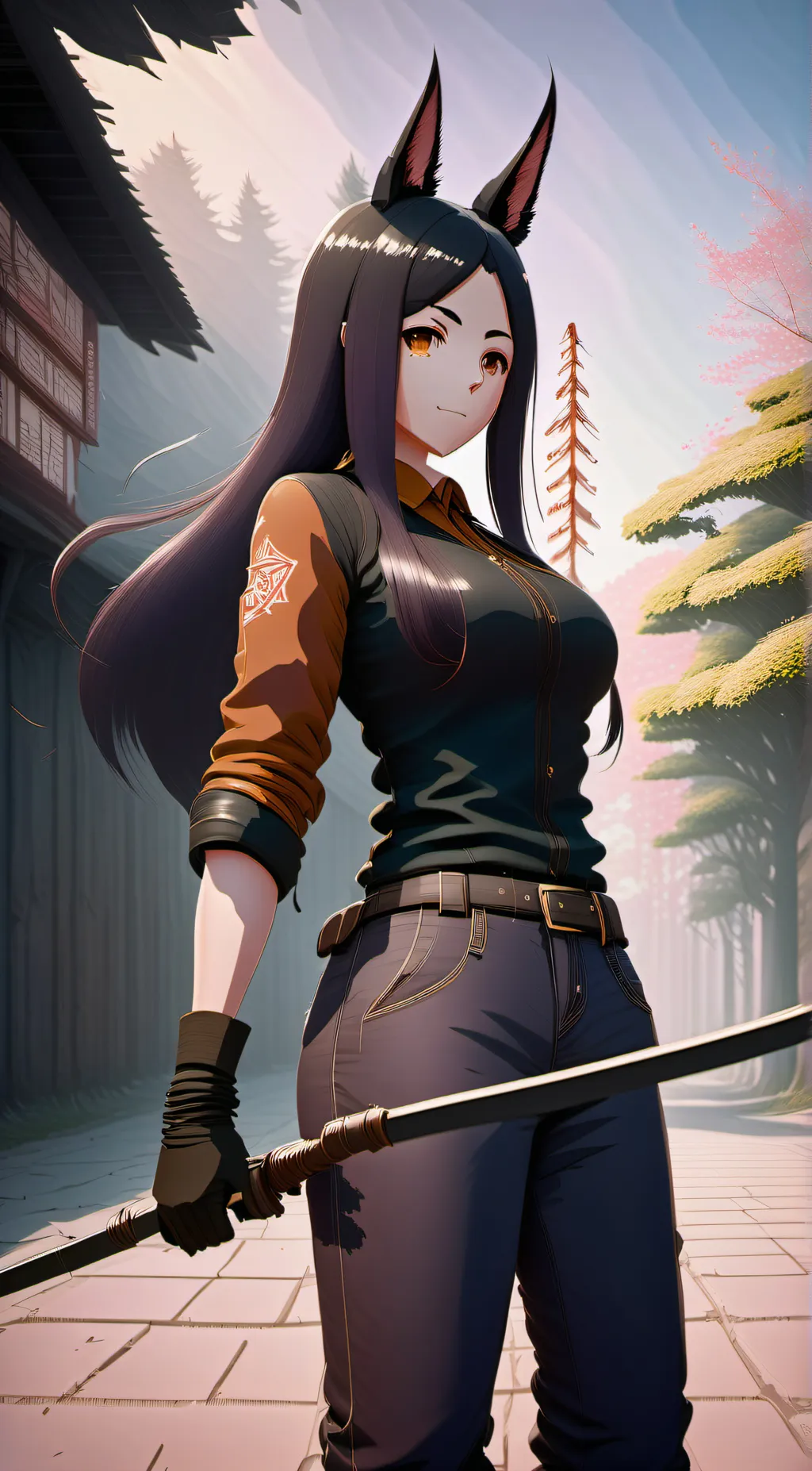 ai character: Dobermann  background