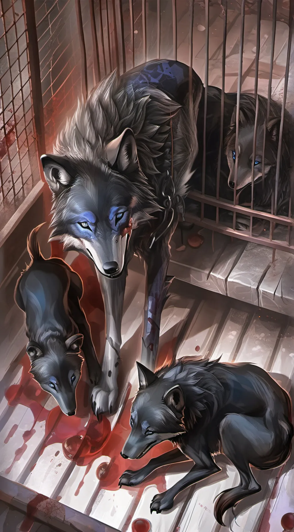 ai character: Wolf family  background